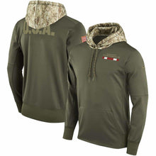 Load image into Gallery viewer, Men's Arizona Cardinals Nike Olive Salute to Service Sideline Therma Pullover Hoodie
