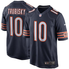 Load image into Gallery viewer, Youth Chicago Bears Mitchell Trubisky Nike Navy Game Jersey