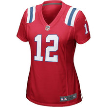 Load image into Gallery viewer, Tom Brady New England Patriots Women's Game Jersey - Red Super Bowl