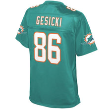 Load image into Gallery viewer, Mike Gesicki Miami Dolphins Pro Line Women's Player Jersey – Aqua 2018/2019