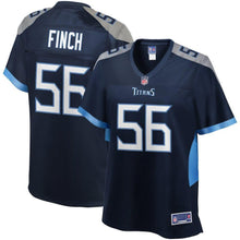 Load image into Gallery viewer, Sharif Finch Tennessee Titans Pro Line Women's Jersey – Navy 2018/2019
