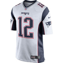Load image into Gallery viewer, Tom Brady New England Patriots Youth Game Jersey - White 2018/2019 Super Bowl