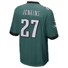 Load image into Gallery viewer, Men's Malcolm Jenkins Midnight Green Philadelphia Eagles Super Bowl LII Champions Patch Game Jersey 2019