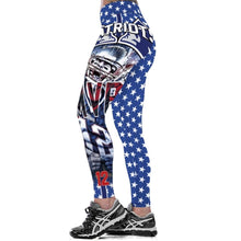 Load image into Gallery viewer, New England Patriots Slim Fitness 3D Printing Leggings Super Bowl