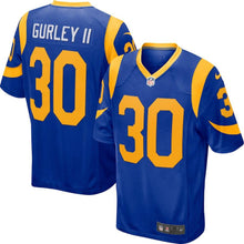 Load image into Gallery viewer, TODD GURLEY II LOS ANGELES RAMS SUPER BOWL GAME JERSEY – ROYAL
