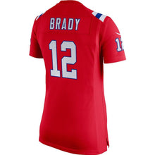 Load image into Gallery viewer, Tom Brady New England Patriots Women's Red Super Bowl LII Bound Game Jersey 2019