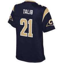 Load image into Gallery viewer, AQIB TALIB LOS ANGELES RAMS SUPER BOWL NFL WOMEN'S PLAYER JERSEY - NAVY