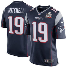 Load image into Gallery viewer, Malcolm Mitchell New England Patriots Navy Super Bowl LI Bound Game Jersey 2019