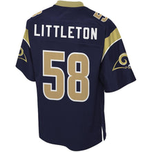 Load image into Gallery viewer, CORY LITTLETON LOS ANGELES RAMS SUPER BOWL NFL PRO LINE PLAYER JERSEY - NAVY