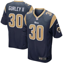 Load image into Gallery viewer, TODD GURLEY II LOS ANGELES RAMS SUPER BOWL GAME JERSEY – NAVY