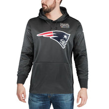 Load image into Gallery viewer, Men's New England Patriots Anthracite Crucial Catch Performance Hoodie Super Bowl