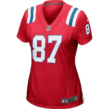 Load image into Gallery viewer, Rob Gronkowski New England Patriots Women's Game Jersey - Red Super Bowl