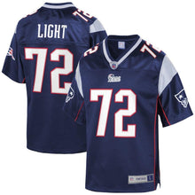 Load image into Gallery viewer, Matt Light New England Patriots Pro Line Retired Player Jersey – Navy 2018/2019