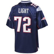Load image into Gallery viewer, Matt Light New England Patriots Pro Line Retired Player Jersey – Navy 2018/2019
